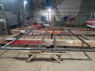 Надстройка стального катамарана стальной катамаран, катамаран доминатор